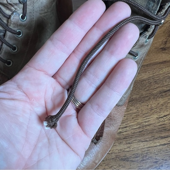 Ariat Heritage II Lacer Brown Leather Boots Kiltie Sz 6.5 Women Riding Booties - Picture 11 of 14